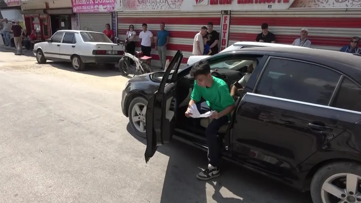 TYT heyecanı faciaya neden olacaktı! El frenini unuttu, sınava koştu