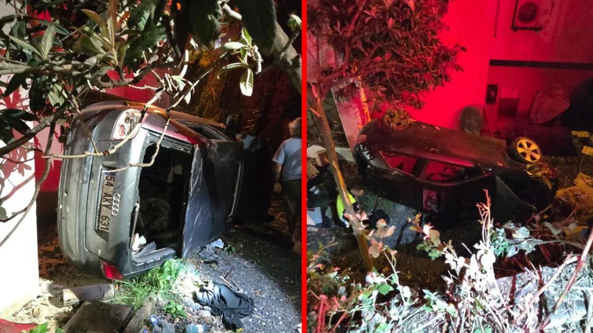 Kocaeli'nde kaza! Otomobil 15 metrelik apartman boşluğuna düştü: 2 yaralı