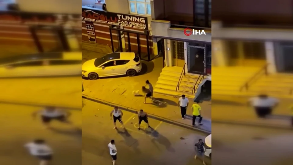 İstanbul Esenyurt'ta Şişe Kıranlarla Kavga Kılıçlı Saldırıya Dönüştü
