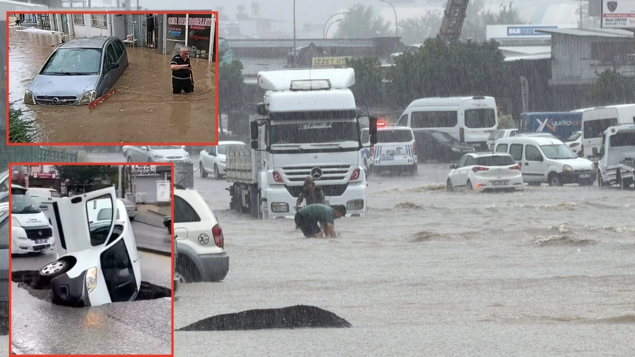 Çok sayıda kentte kuvvetli yağış alarmı: Yollar göle döndü