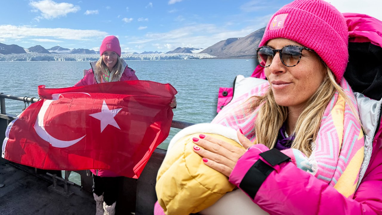 Deniz Kayadelen tarihe geçti: Kuzey Kutbu'nda yüzen ilk Türk