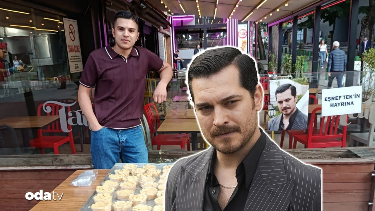 Eşref Tek için helva dağıttılar