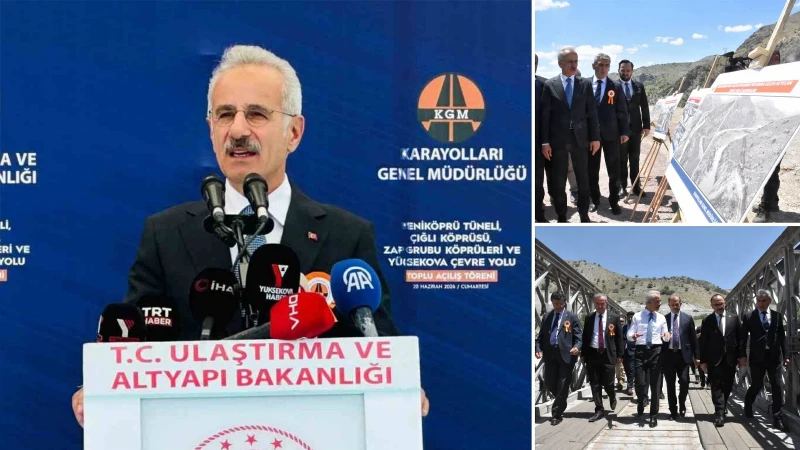 Bakan Uraloğlu: 'Bir zamanlar ’girilmez’ denilen vadilerde şimdi tüneller açılıyor köprüler yükseliyor"