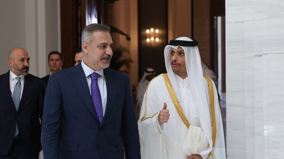 Dışişleri Bakanı Fidan, Katarlı mevkidaşı Al Sani ile Doha'da bir araya geldi