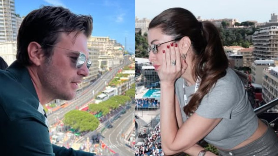 Kıvanç Tatlıtuğ ve Başak Dizer çifti Monaco Grand Prix'inde