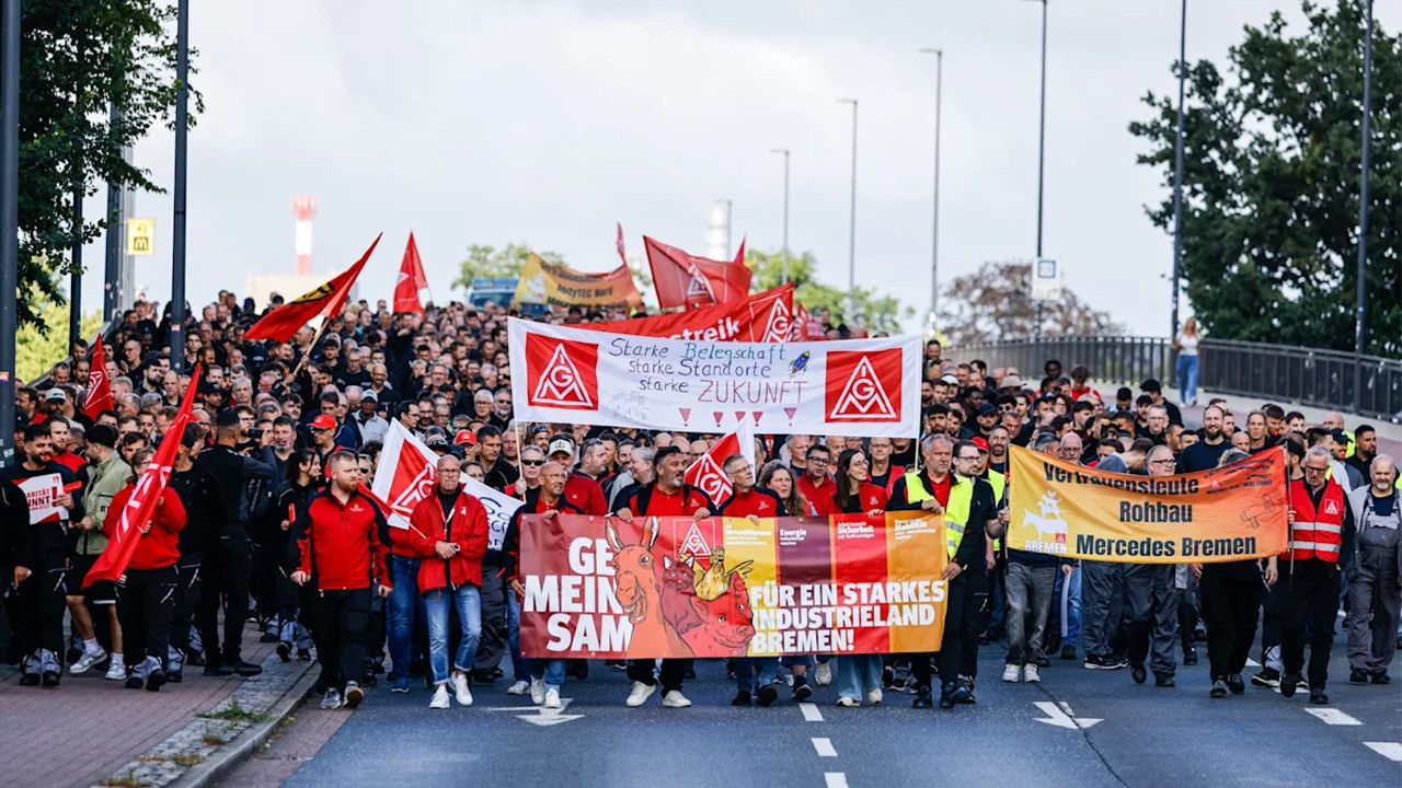 Mercedes işçisinden protesto! Ağır şartlara karşı ayağa kalktılar