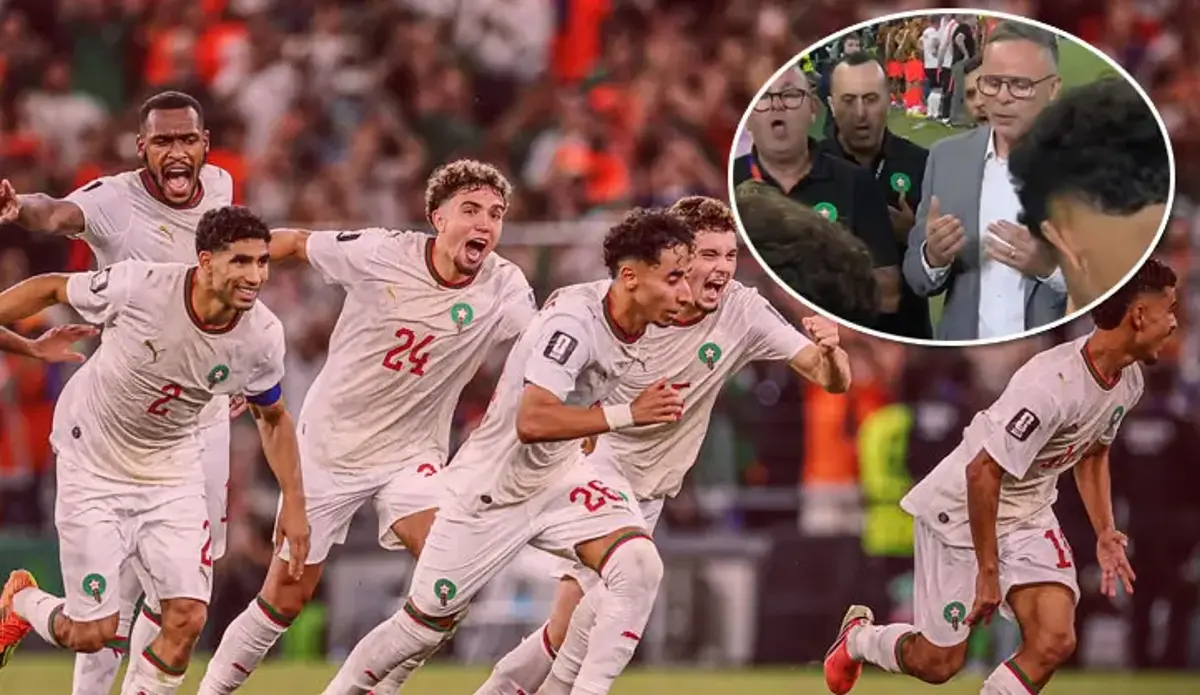 Fas, penaltılarla Hollanda'yı eledi! Maça damga vuran görüntü | Hollanda - Fas maç sonucu: 1 (2)-(3) 1