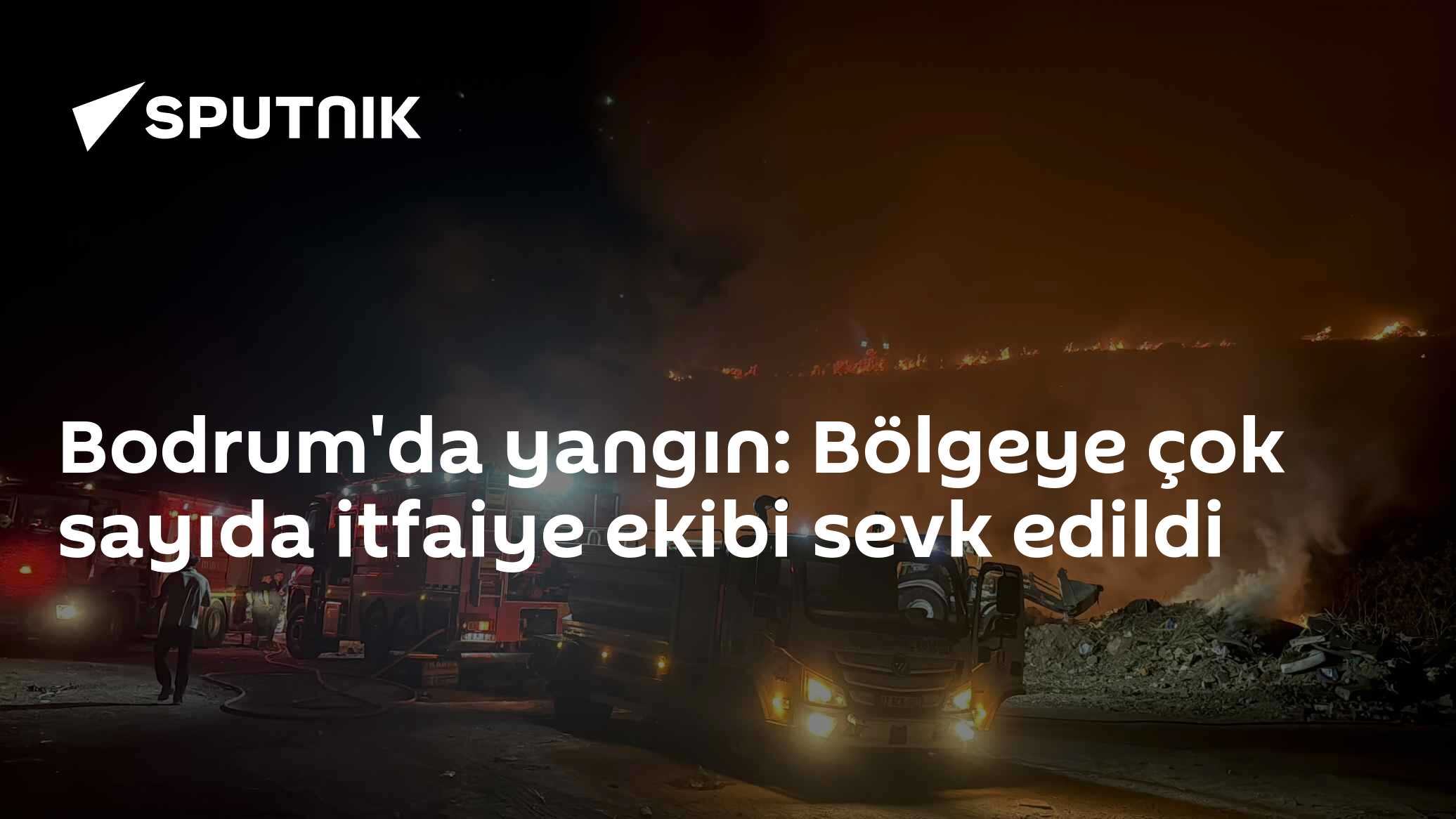 Bodrum'da yangın: Bölgeye çok sayıda itfaiye ekibi sevk edildi