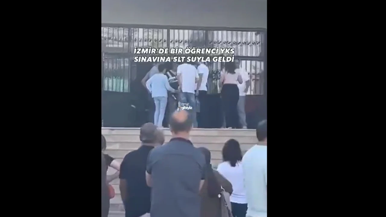 YKS'ye 5 litrelik su bidonuyla girmişti! Türkiye'nin konuştuğu genç nedenini açıkladı
