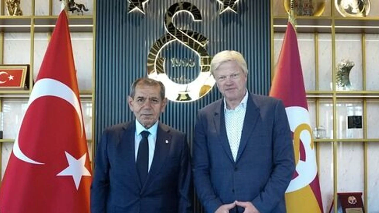 Oliver Kahn'dan Galatasaray ziyareti! Dursun Özbek ile kritik görüşme