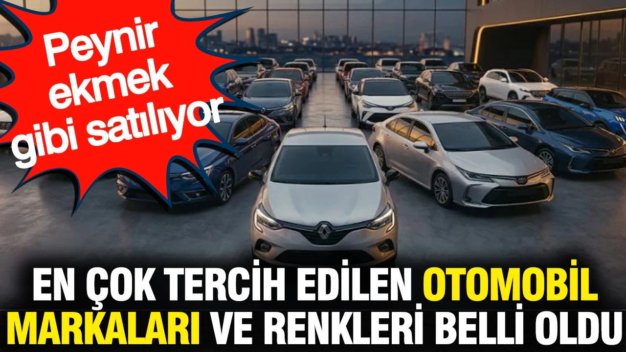 En çok tercih edilen otomobil markaları ve renkleri belli oldu: Peynir ekmek gibi satılıyor