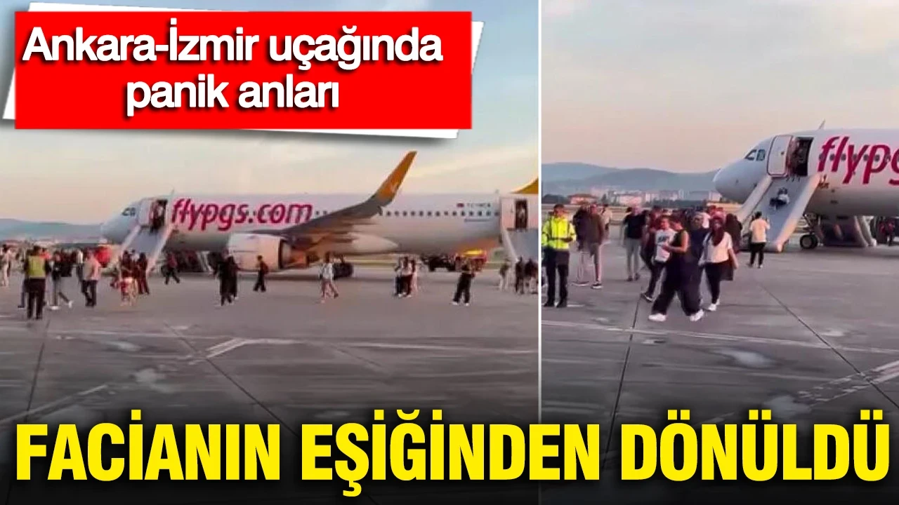 Ankara-İzmir uçağında panik anları: Powerbankten duman yükseldi, yolcular tahliye edildi