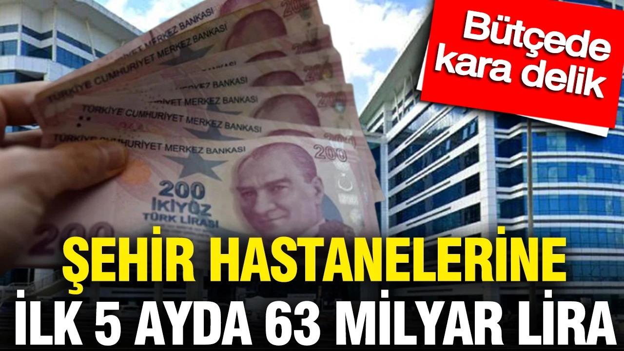 Şehir hastanelerine ilk 5 ayda 63 milyar lira: Bütçede kara delik