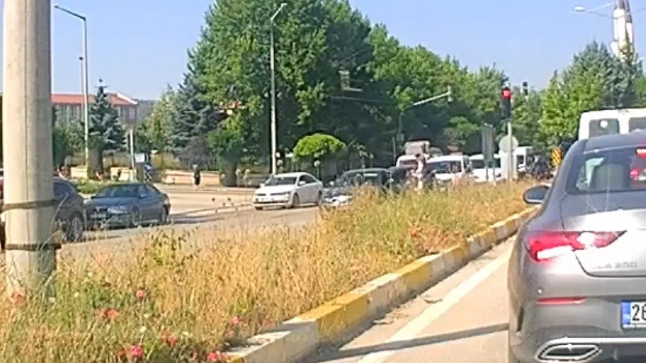 Yaşlı kadına yol vermek istedi, başka bir otomobil arkadan böyle çarptı! O anlar kamerada