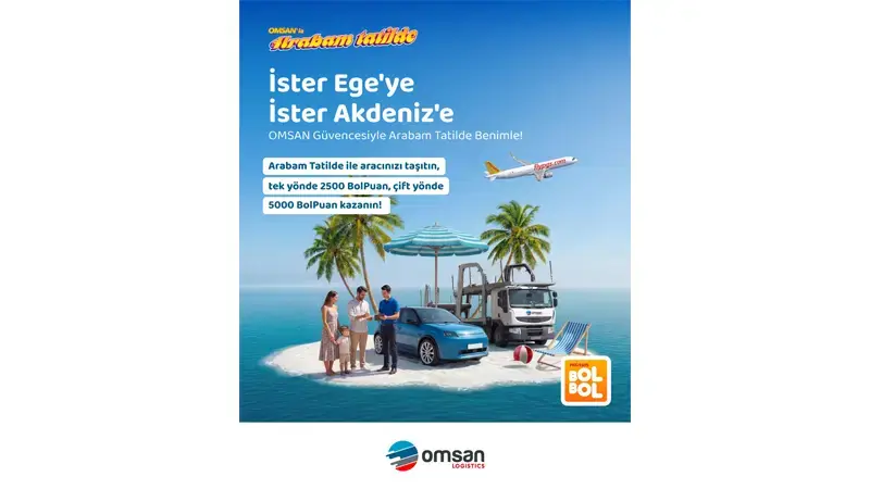 OMSAN Lojistik ve Pegasus'tan 'Arabam Tatilde'ye yönelik iş birliği