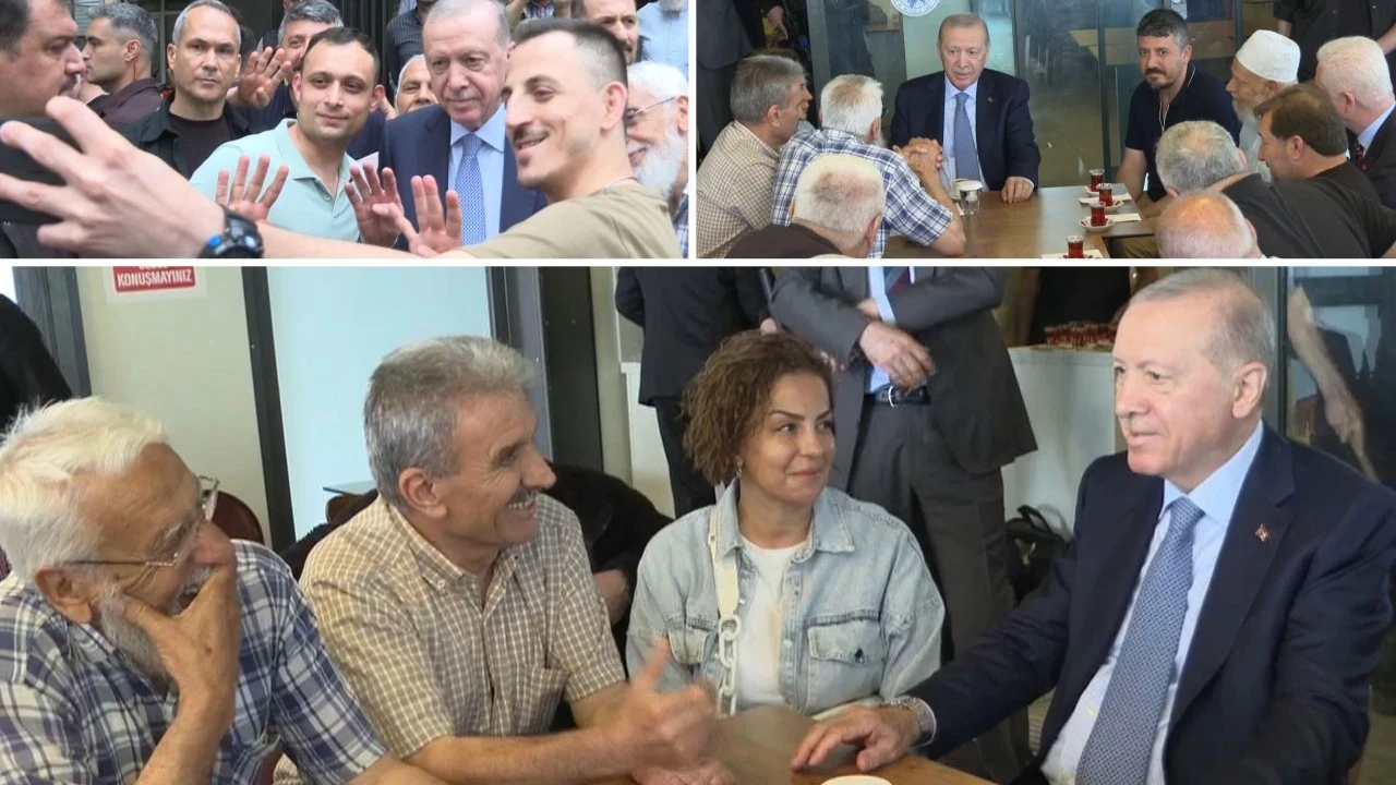 Cumhurbaşkanı Erdoğan Beyoğlu'nda vatandaşlarla buluştu