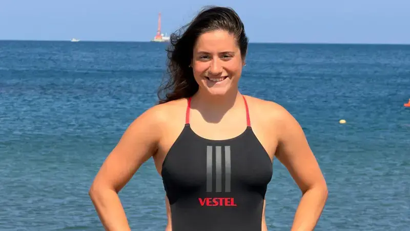 Aysu Türkoğlu, Tsugaru Kanalı'nı geçmek için start veriyor