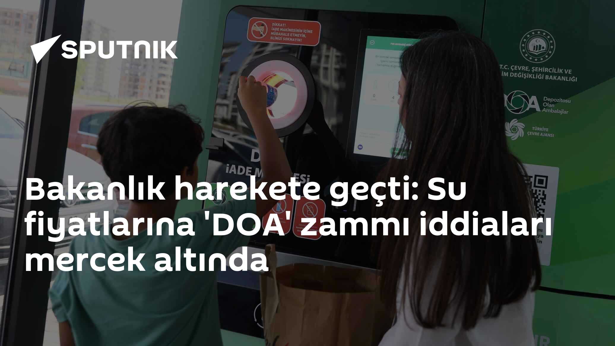 Bakanlık harekete geçti: Su fiyatlarına 'DOA' zammı iddiaları mercek altında