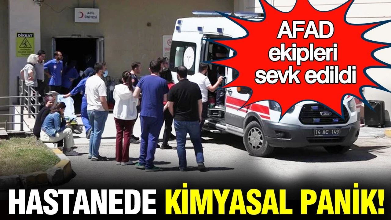 Hastanede kimyasal panik: 9 kişi fenalaştı, AFAD ve sağlık ekipleri sevk edildi