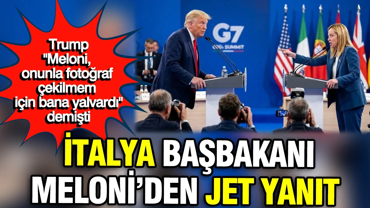 Trump, 'Bana yalvardı' demişti: İtalya Başbakanı Giorgia Meloni'den jet yanıt