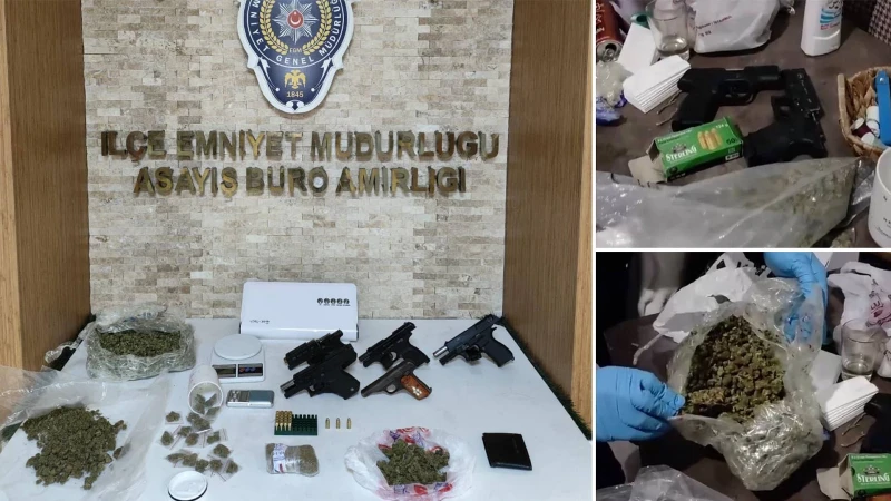 'Aile evi' görünümlü 'zula evine' baskın: Anne ve oğlu yakalandı