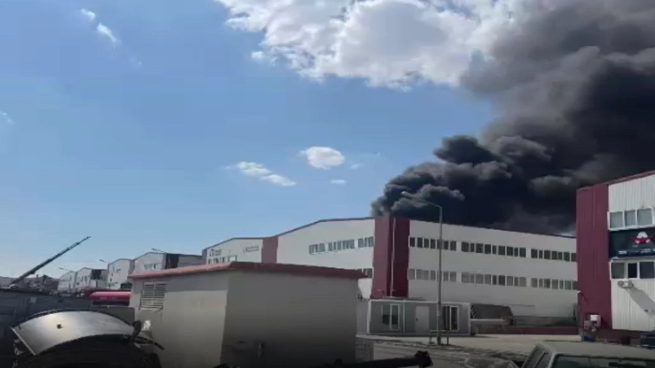 Ankara'da fabrika yangını