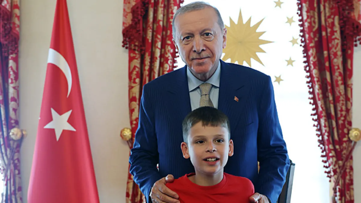 Başkan Erdoğan, otizmli Joshua Harris'i kabul etti!