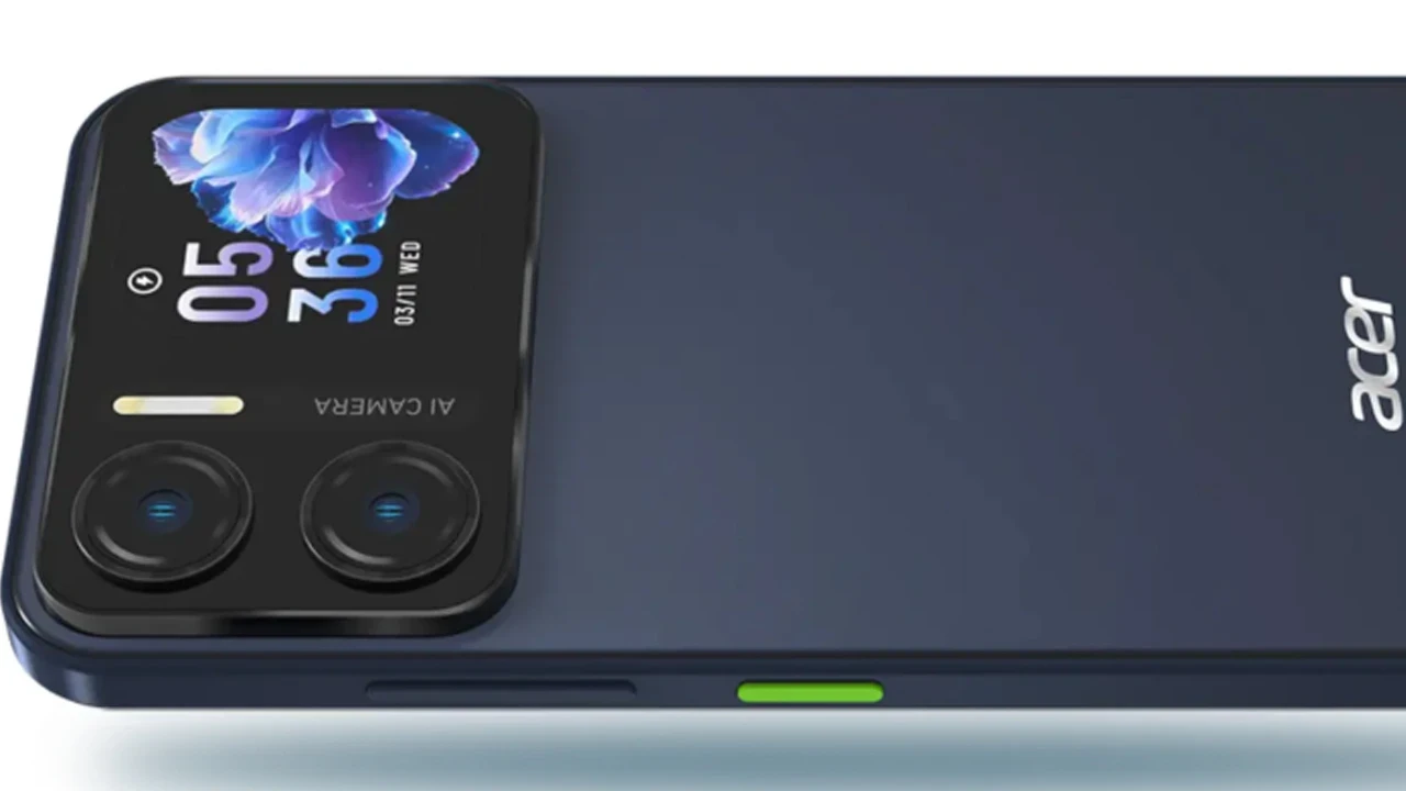Ezber bozan akıllı telefon: Acer'dan arka kapakta ikinci ekran