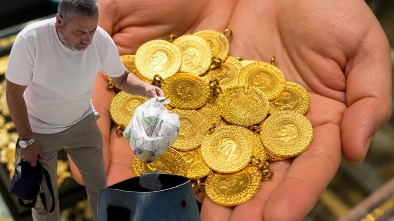 Bursa’da 1 kilogram altın yanlışlıkla çöpe atıldı