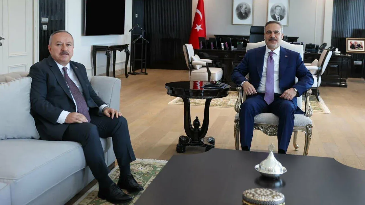 Dışişleri Bakanı Fidan, Emniyet Genel Müdürü Ali Fidan'ı kabul etti