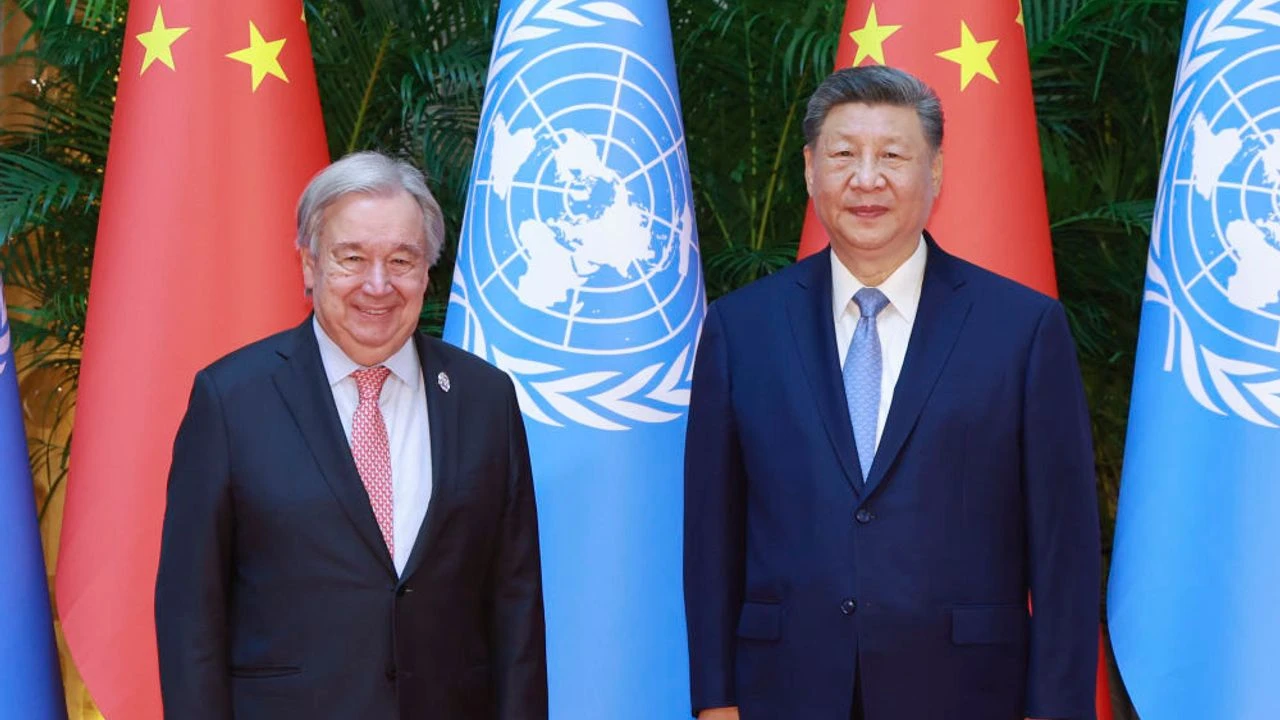 Xi ile Guterres bir araya geldi