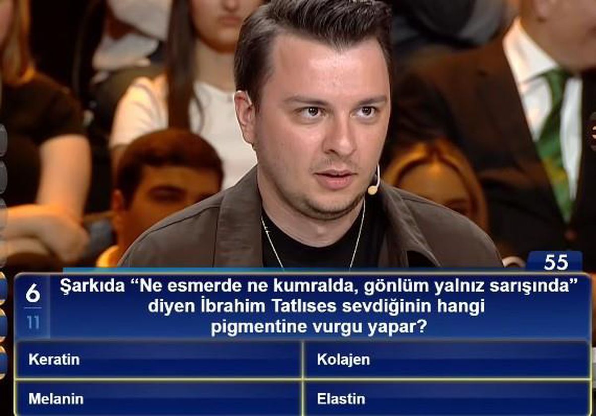 Şarkıda "Ne esmerde ne kumralda, gönlüm yalnız sarışında" diyen İbrahim Tatlıses sevdiğinin hangi pigmentine vurgu yapar..