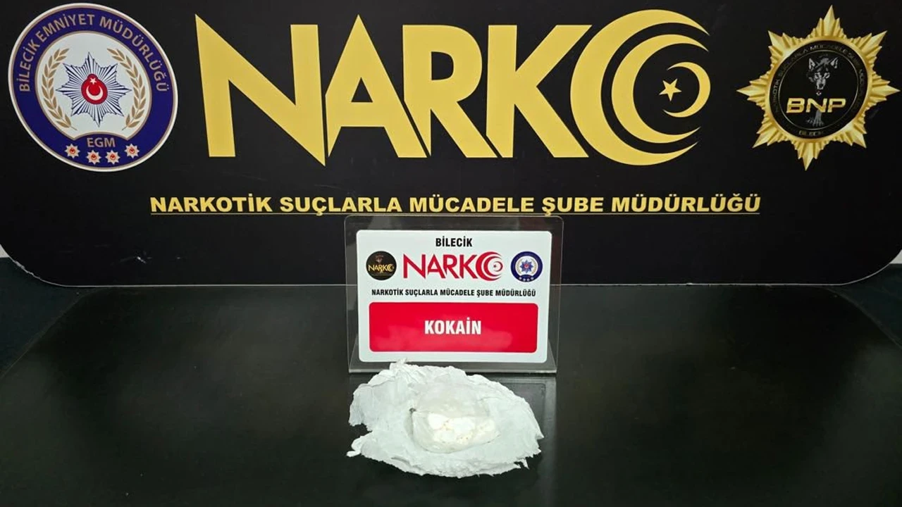 Bilecik'te kokain operasyonu: 1 gözaltı