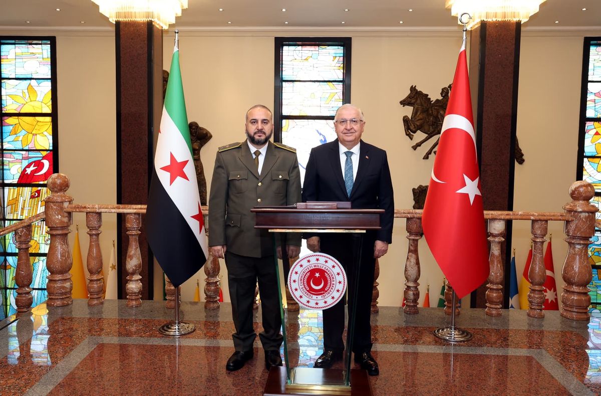 Bakan Güler, Suriyeli mevkidaşı Ebu Kasra ile bir araya geldi