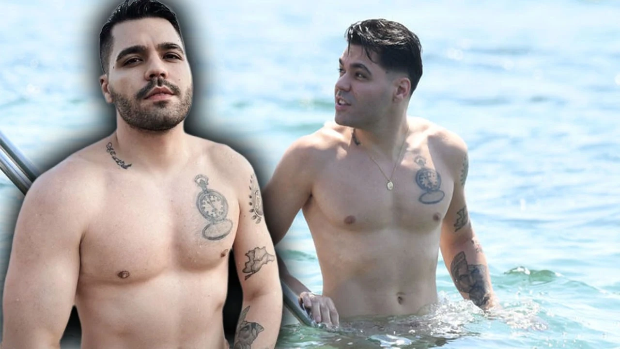 Emir Can İğrek yaz sezonunu Bodrum'da açtı! Kendisini Ege'nin serin sularına bıraktı