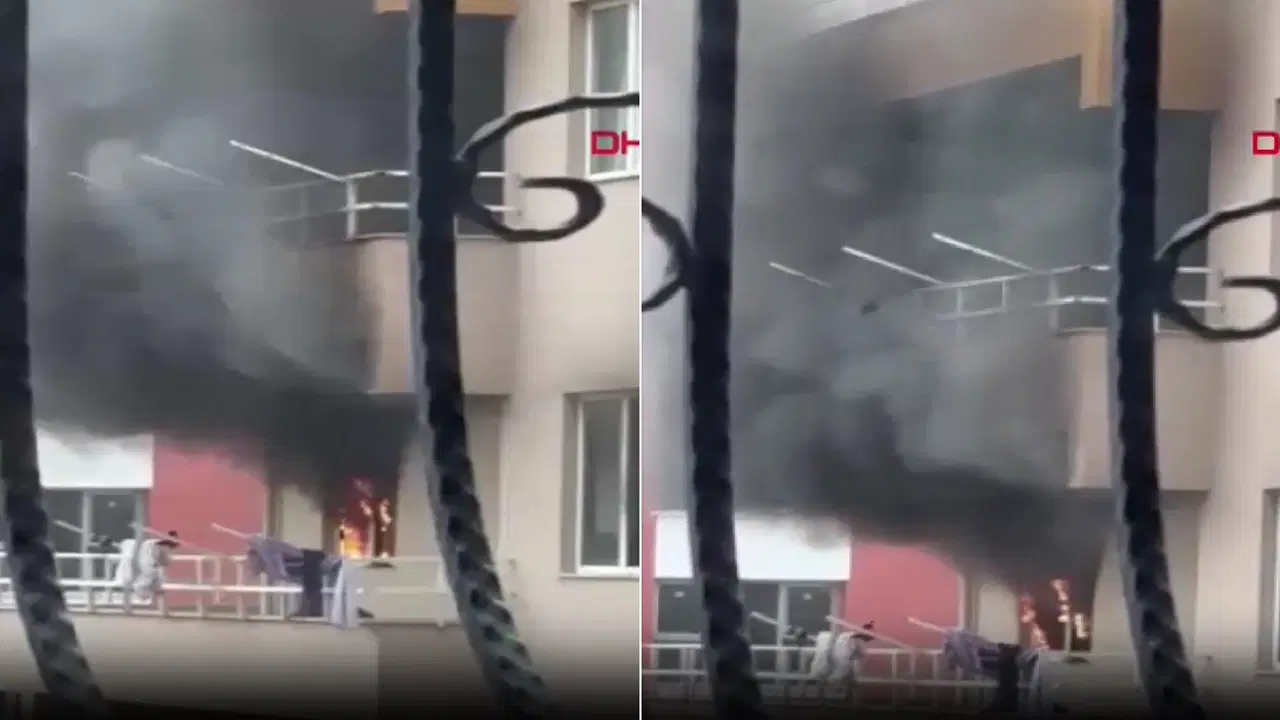 Hatay'da apartman dairesinde korkutan yangın