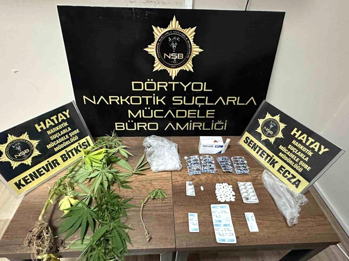 Dörtyol'da uyuşturucu operasyonu: 2 gözaltına