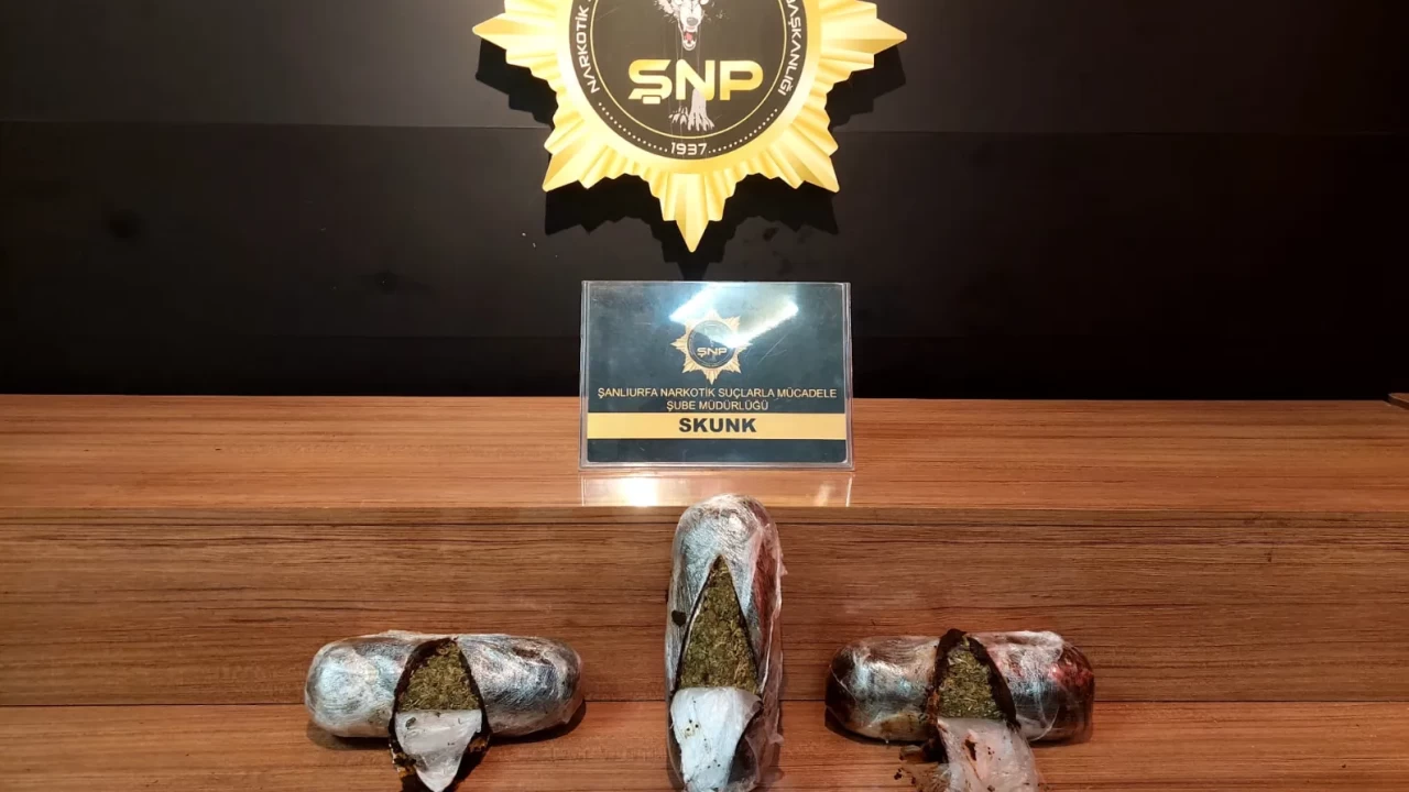 Şanlıurfa’da narkotik operasyonu: 2 kilo 250 gram sentetik madde ele geçirildi