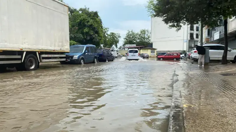 Ordu'da sağanak etkili oldu