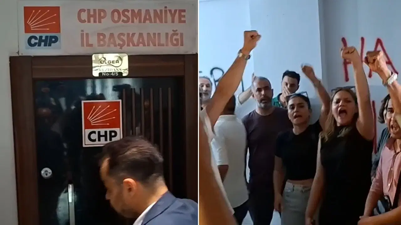 Butlan yönetiminin atadıkları CHP Osmaniye İl Başkanlığı’na çilingirle girdi