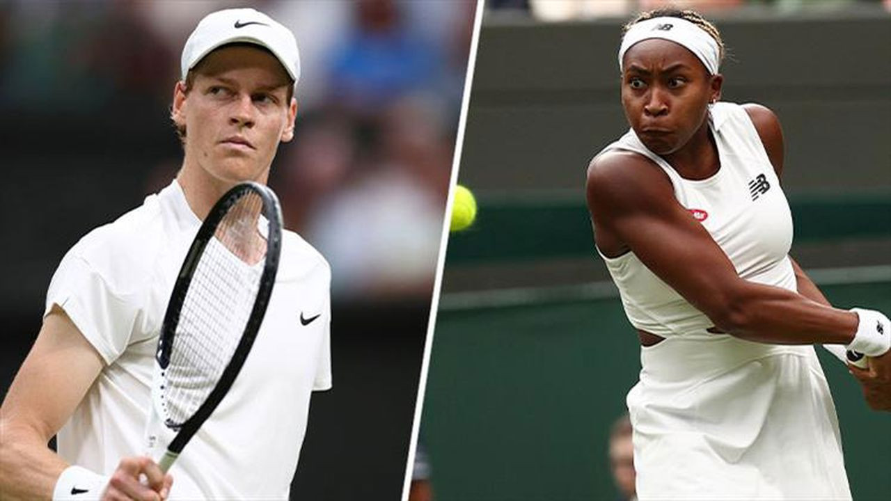 Wimbledon'da Sinner ile Gauff yarı finale yükseldi