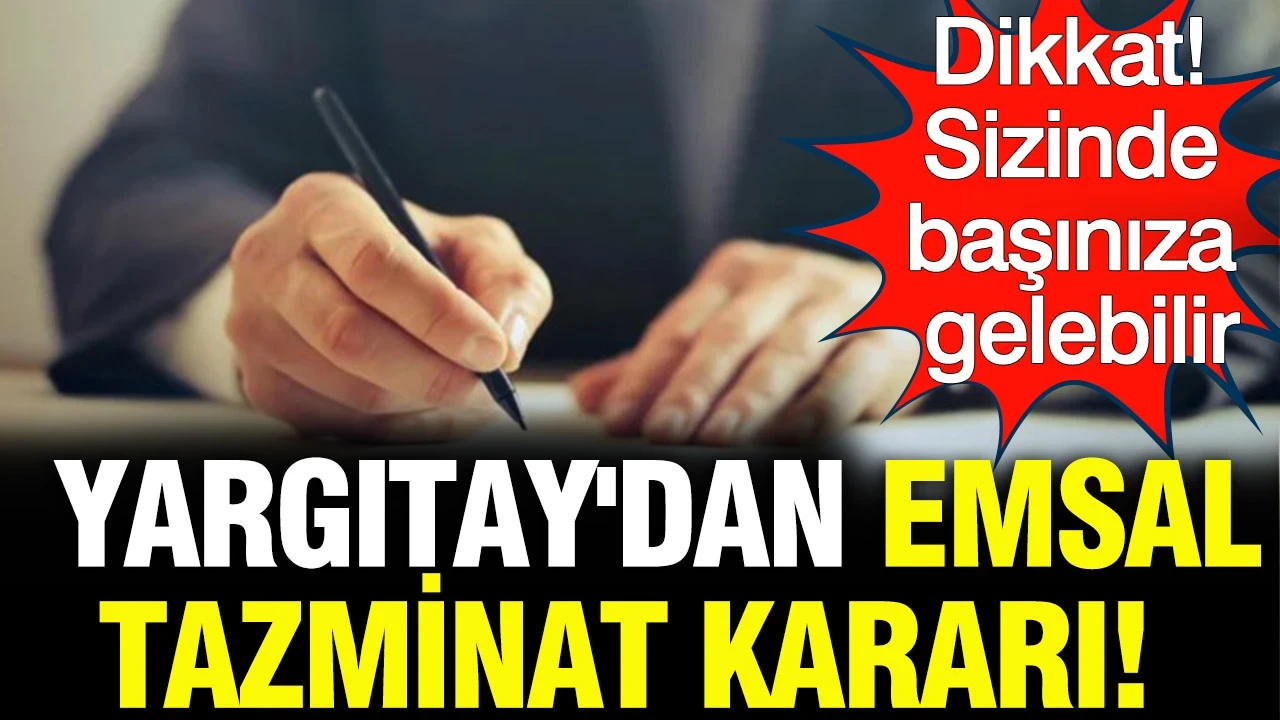 İstifa dilekçesindeki bir ifade tazminat hakkını kaybettirdi: Yargıtay'dan emsal karar