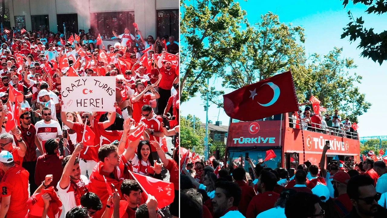 Santa Clara kırmızı-beyaza büründü! Taraftarlarımızdan Paraguay maçı öncesi gövde gösterisi