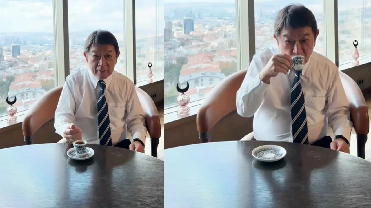 Suyu mum sanan Japon bakan Türk kahvesine hayran kaldı! Fincan bile kapattı...