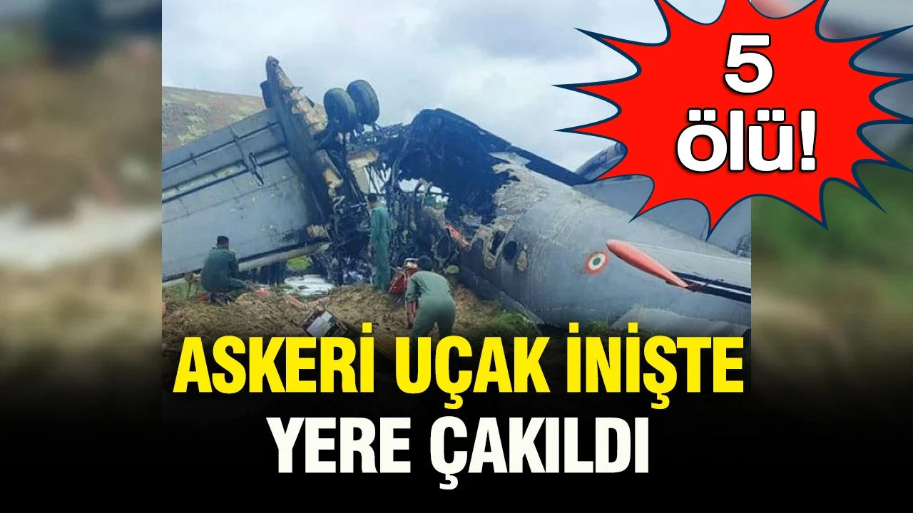 Gökyüzünde facia: Askeri uçak çakıldı, 5 kişi öldü