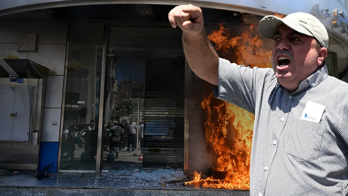 Öfkeli halk bankaları ateşe verdi! 7 yıldır hesapları blokeli... "Yaşamak istiyoruz"