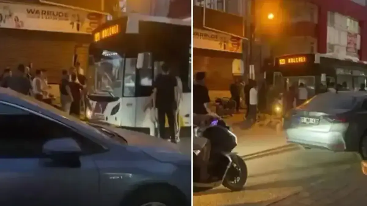 Yer: Adana! 10 kişilik grup yolcu otobüsü şoförüne saldırdı