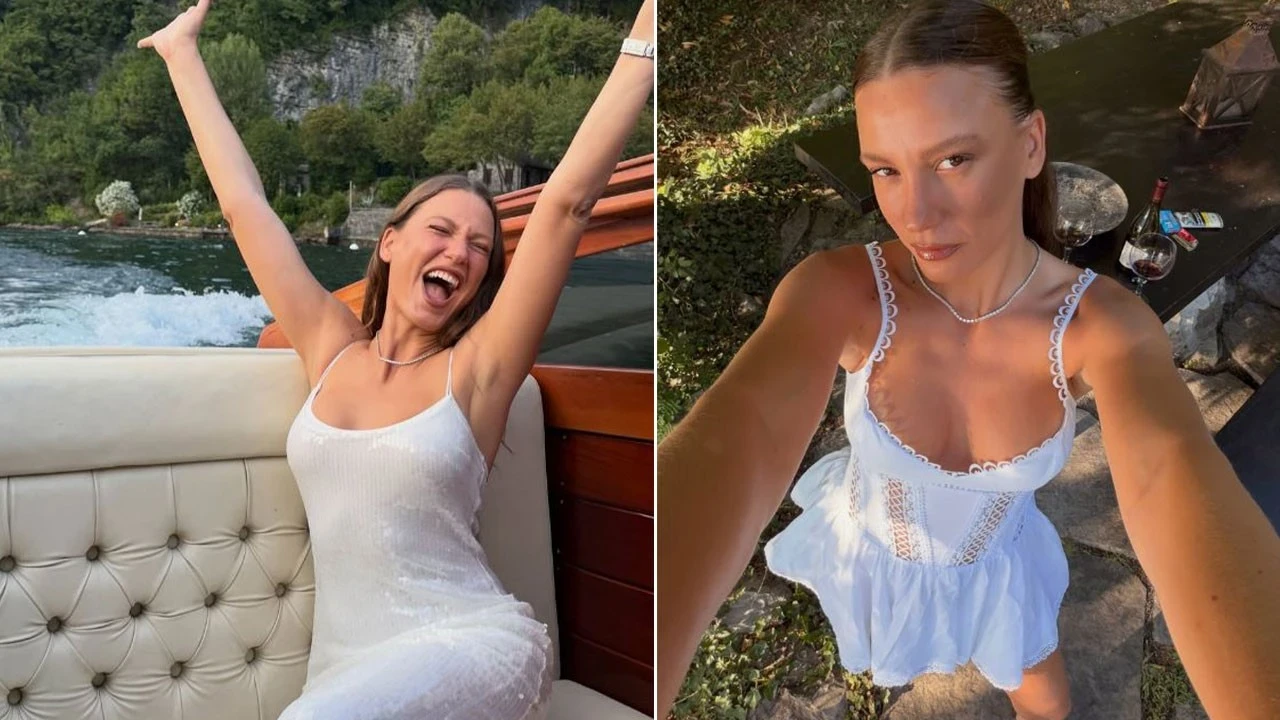 Serenay Sarıkaya İtalya tatilinden paylaştı! İddialı seçimi göz kamaştırdı
