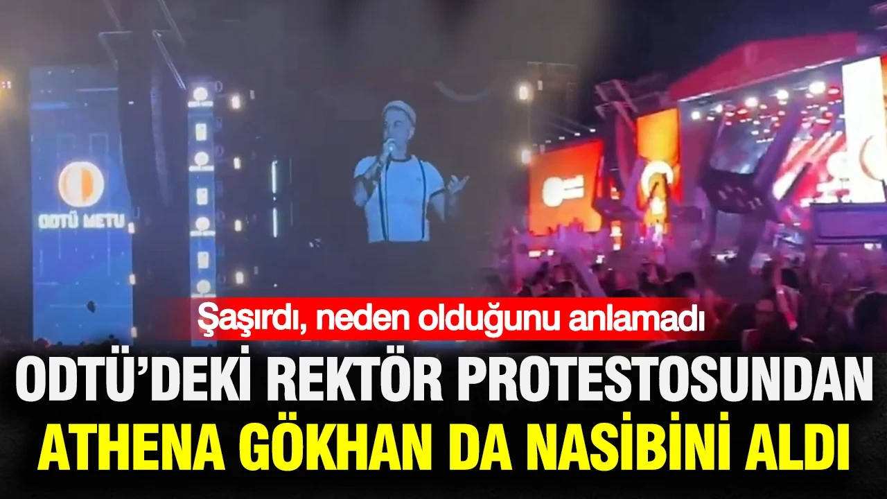 ODTÜ'deki rektör protestosundan Athena Gökhan da nasibini aldı: Şaşırdı, neden olduğunu anlamadı