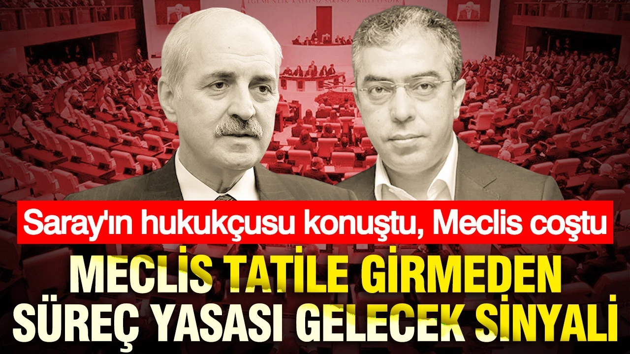 Meclis tatile girmeden süreç yasası gelecek sinyali: Saray'ın hukukçusu konuştu, Meclis coştu